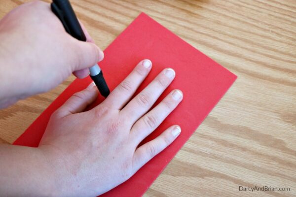 Hand Tracing Chicken Paper Plate Craft