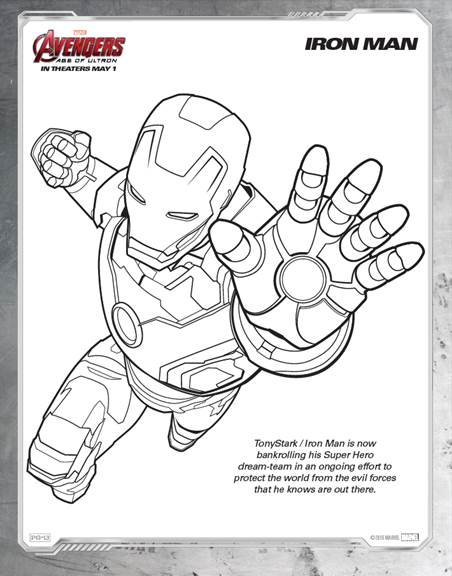 Free Avengers drawing to download and color - Avengers Kids Coloring Pages