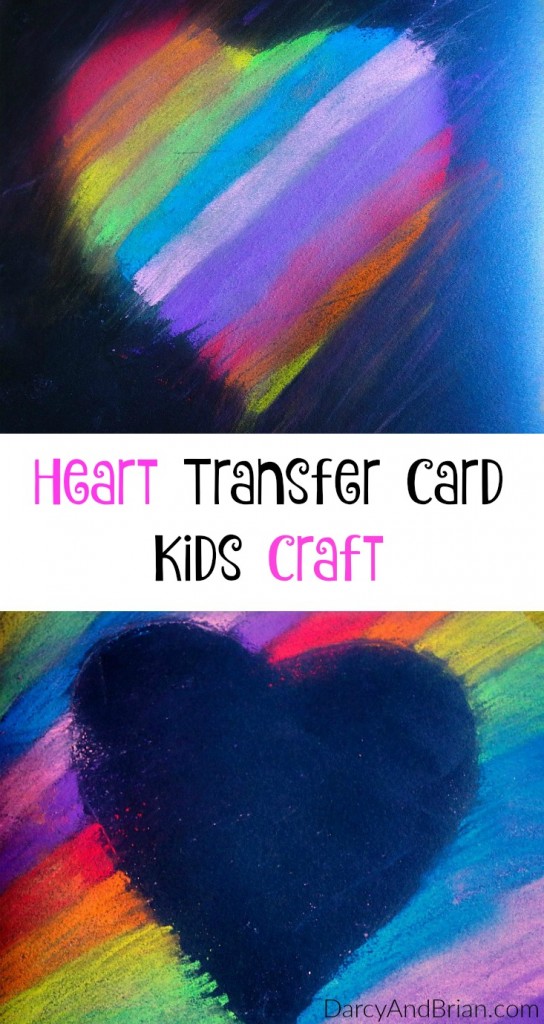 Heart Transfer Mother's Day Card Craft for Kids