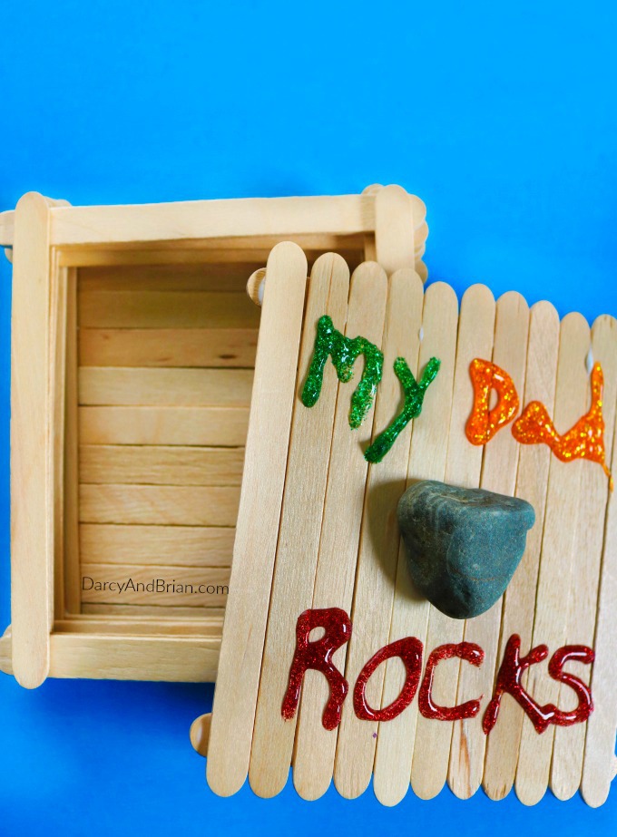 My Dad Rocks Keepsake Box Father's Day Craft for Kids