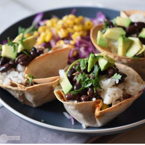 Quick and Easy Black Bean Avocado Taco Cups Recipe