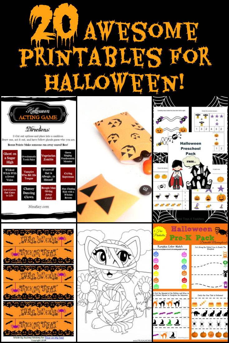 20 Free Halloween Printables For Family Fun Activities