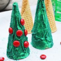 Edible Christmas Craft For Kids: Christmas Tree Cones