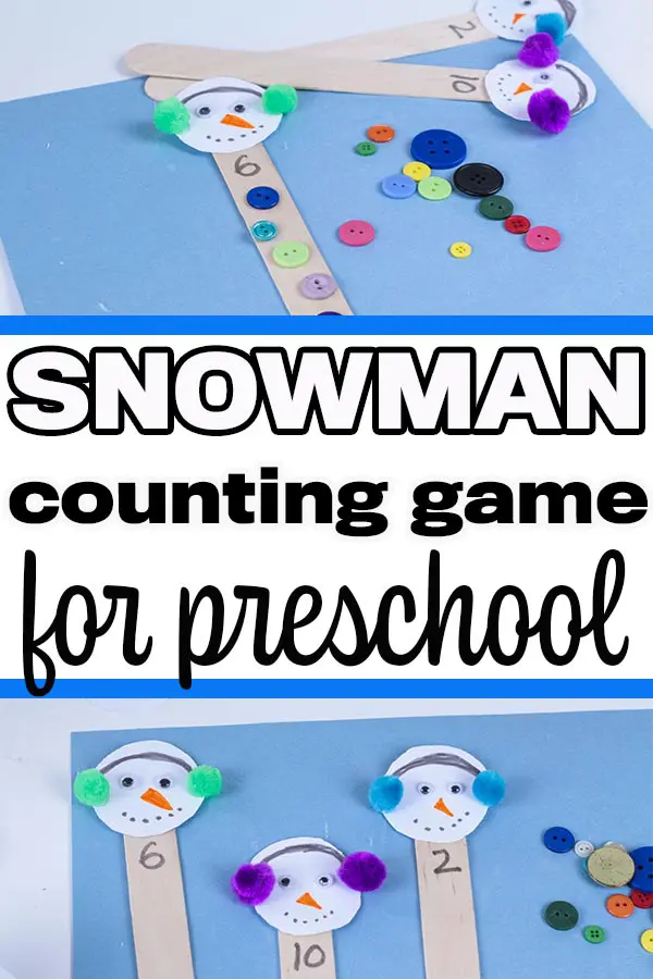 Snowman Mini Eraser Activities - Simply Kinder