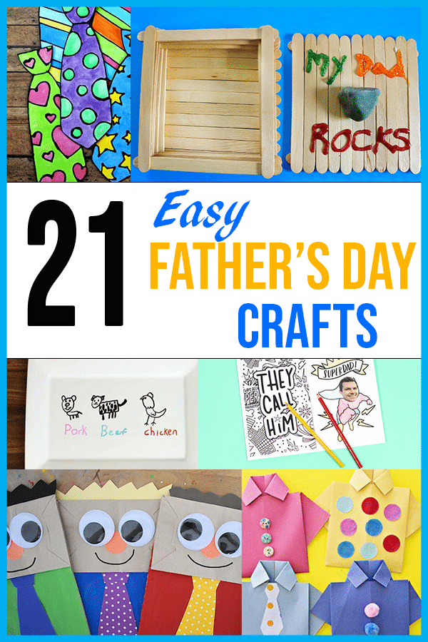 21 Easy Father s Day Crafts For Kids