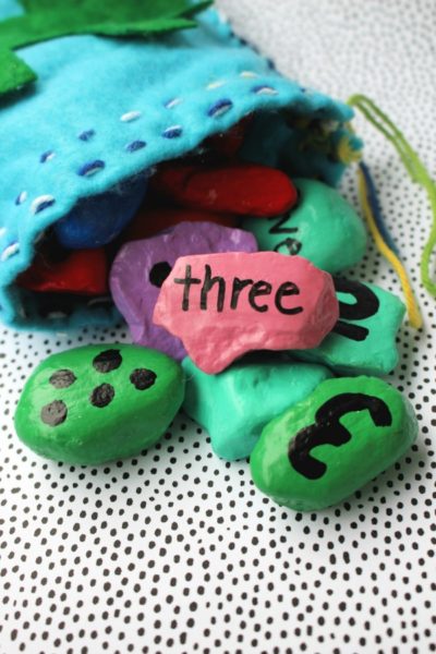 Homemade Number Rocks: Number Activities for Toddlers and Preschoolers