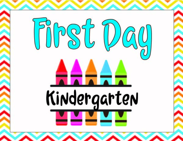 Cute First Day of School Printable Signs | Preschool to 6th