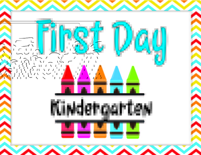 first day of kindergarten 2019