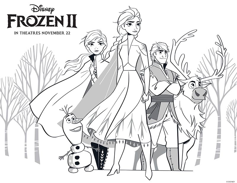 Download Free Printable Frozen 2 Coloring Pages and Activities