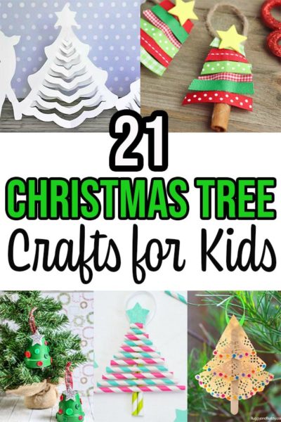 21 Christmas Tree Crafts for Kids