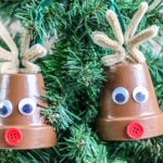 Reindeer Clay Pot Ornament Christmas Craft for Kids