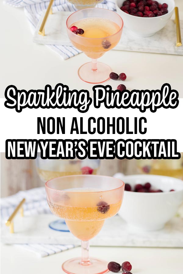 Sparkling Pineapple Non Alcoholic Drink Recipe