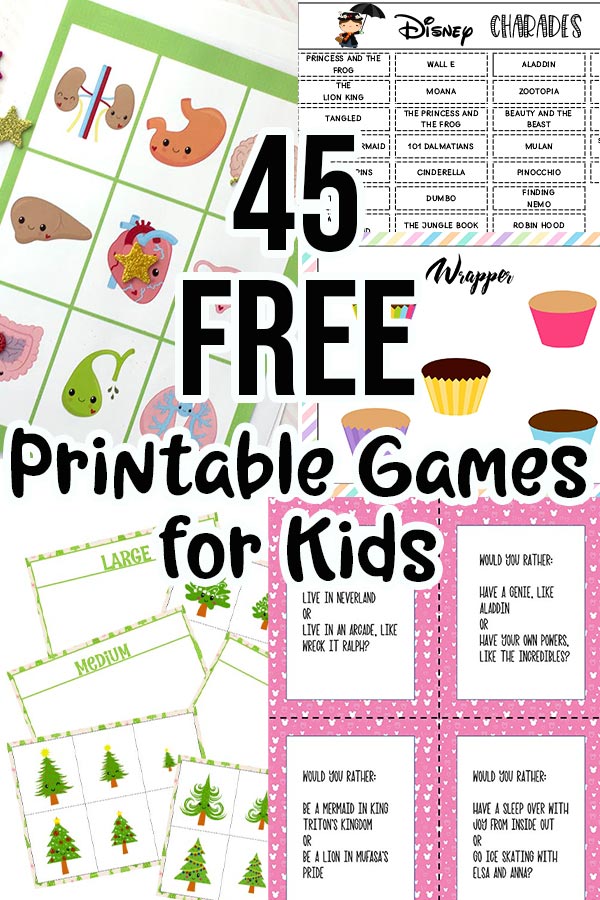 Toddler Activities – Printable Games