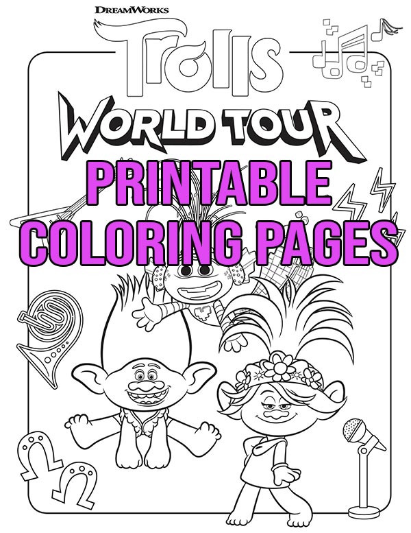 trolls coloring sheets  wwwtuningintomom