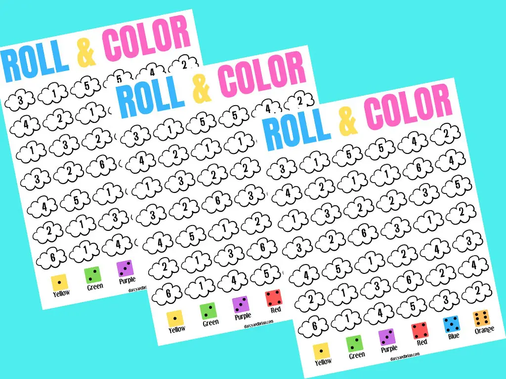 FREE Spring Roll and Cover Math Activity - The Kindergarten Connection