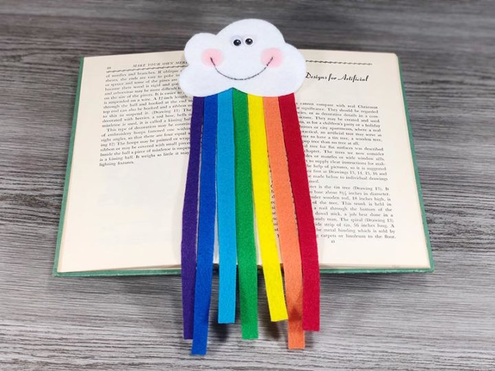 Felt Rainbow Bookmark Craft for Kids