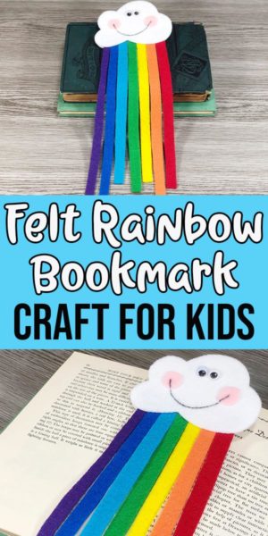 Felt Rainbow Bookmark Craft for Kids