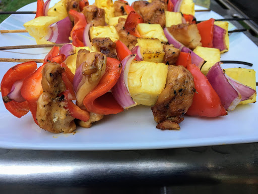 pineapple and chicken shish kabobs