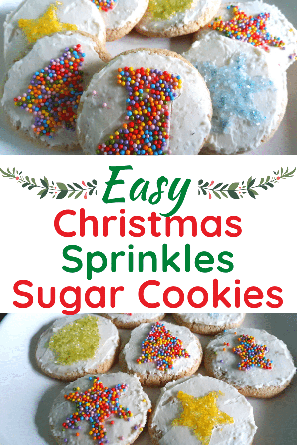 Easy Christmas Sugar Cookie Decorating Idea With Sprinkles