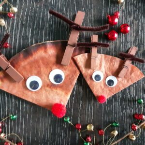 Coffee Filter Reindeer Christmas Craft for Kids