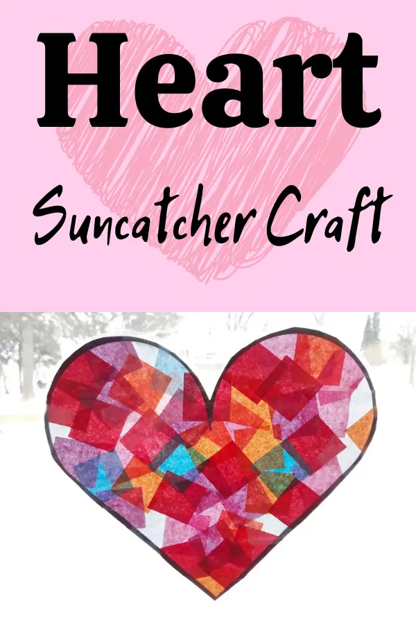 Tissue Paper Heart Craft