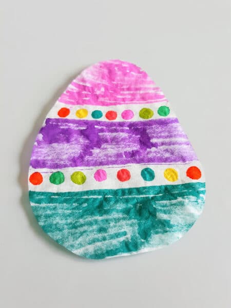 Easy Coffee Filter Easter Egg Craft for Kids