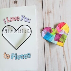 Printable I Love You To Pieces Card Craft for Kids