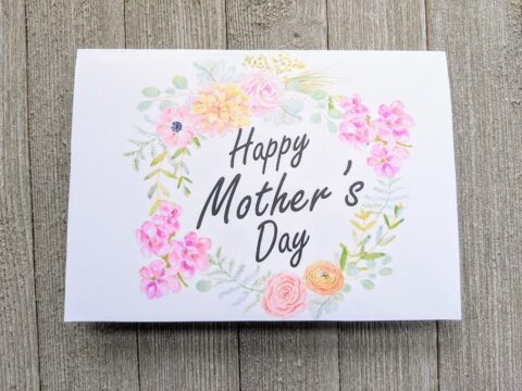 Pretty Floral Mother's Day Printable Card