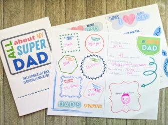 Printable Super Dad Questionnaire for Father's Day