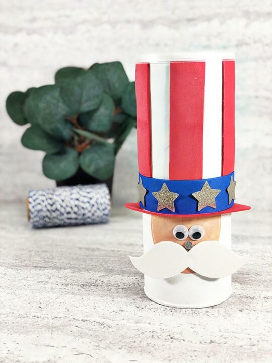 Uncle Sam Chip Can Craft for Kids | Fourth of July Craft