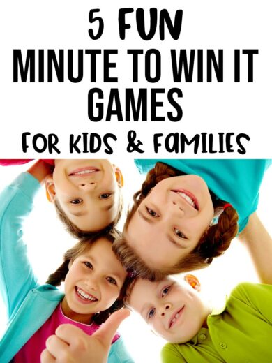 5 Fun Minute to Win It Games for Kids and Families