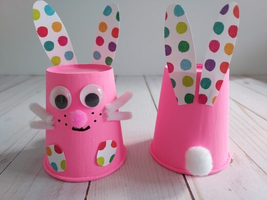 Paper Cup Bunny Craft For Kids 