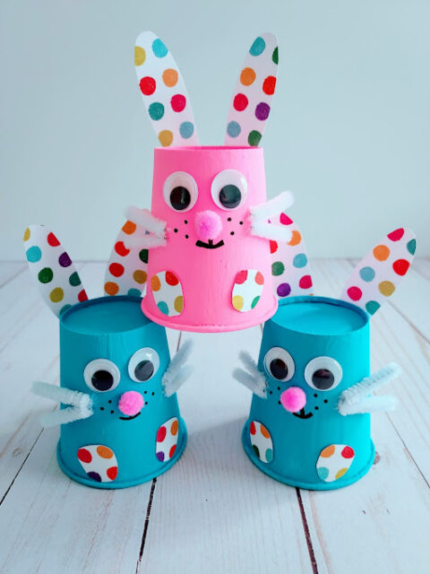 Paper Cup Bunny Craft for Kids | Fun Easter Activity