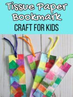 Tissue Paper Bookmark Craft for Kids