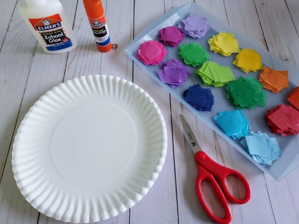 Paper Plate Rainbow Craft for Kids