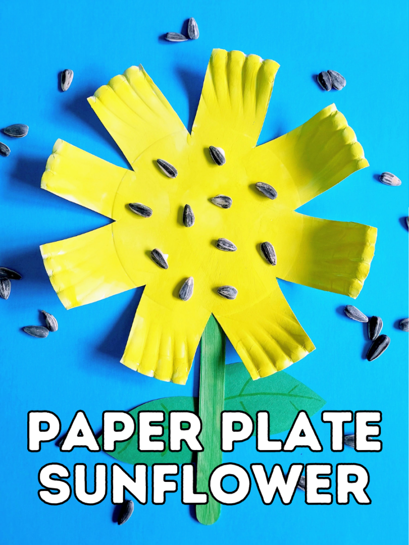 Paper Plate Sunflower Craft For Kids