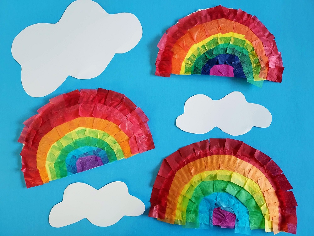 Paper Plate Rainbow Craft for Kids