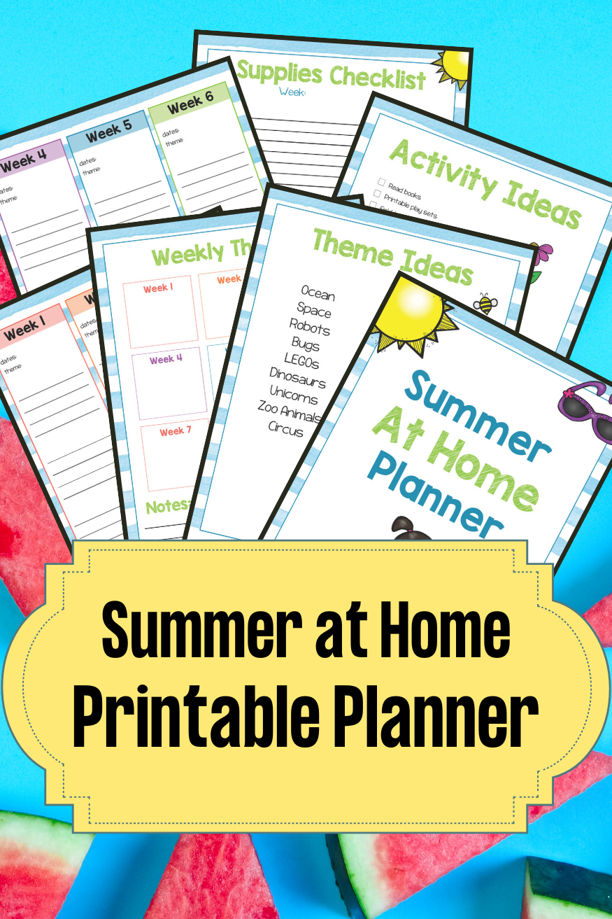 How to Plan Summer Camp At Home Printable Planner