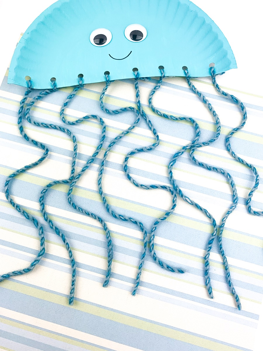 Paper Plate Jellyfish Craft for Preschool