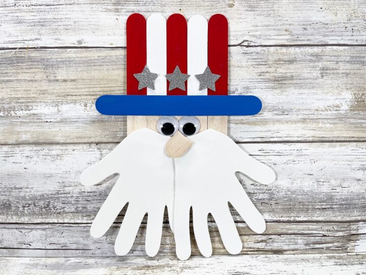 Popsicle Stick Uncle Sam Craft for Kids