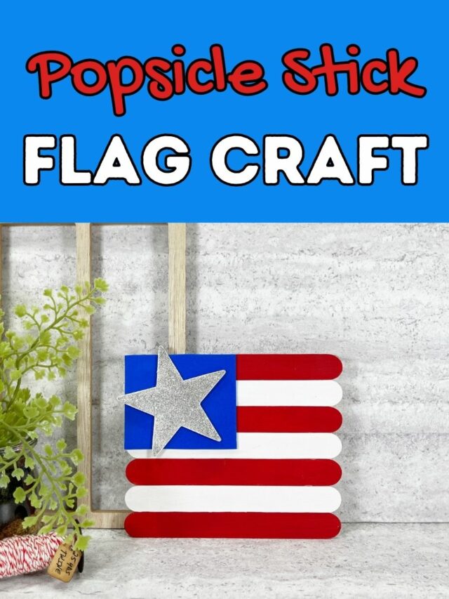 Popsicle Stick Flag Craft for Kids