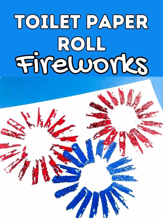 Toilet Paper Roll Fireworks Craft for Kids