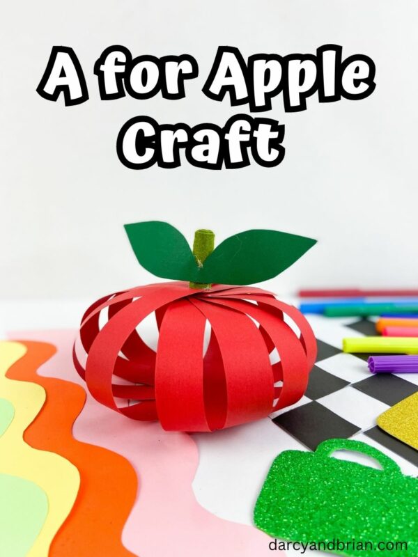 Easy A for Apple Craft | Preschool Letter of the Week Activity!