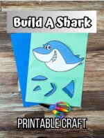 Build a Shark Printable - Engaging Fine Motor Skills Craft