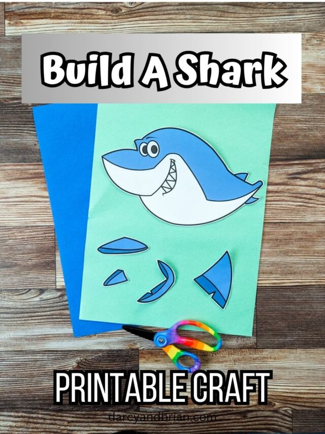 Build a Shark Printable - Engaging Fine Motor Skills Craft