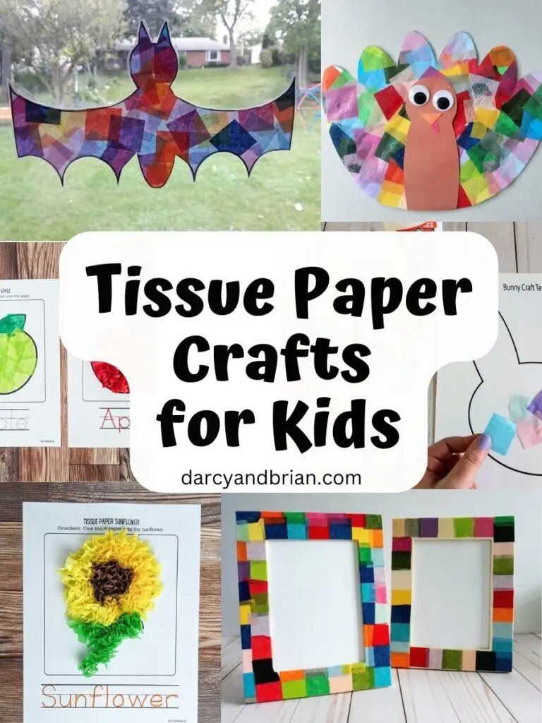 Tissue Paper Rainbow Collages - Where Imagination Grows