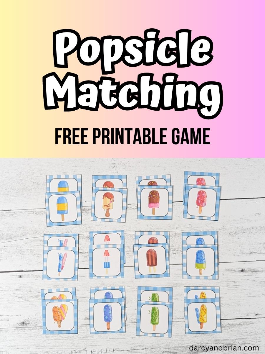 FREE Ice Cream Alphabet Match-up File Folder Game {Free Instant