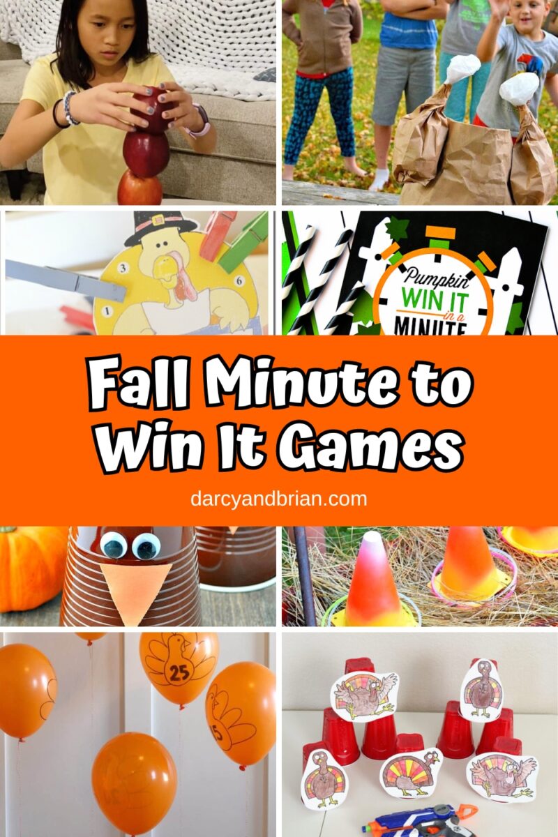 Fall Minute to Win It Games: Silly & Fun Challenges for Kids