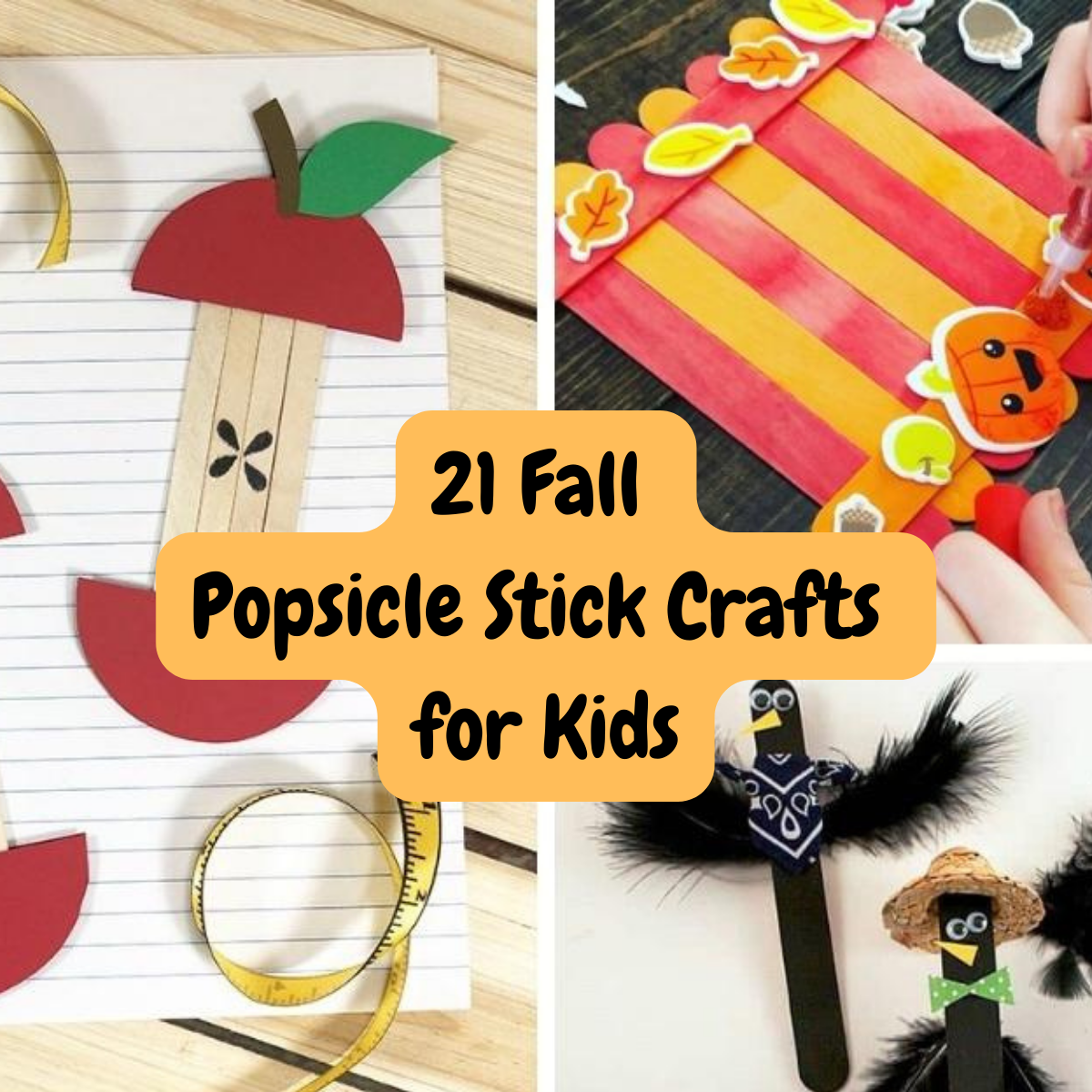 Fall Popsicle Stick Crafts For Kids | Projects for Home or School