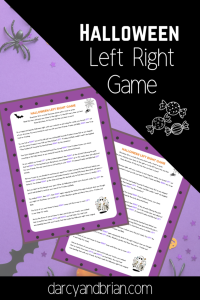 Spooky Halloween Left Right Game - Free Printable Adventure!